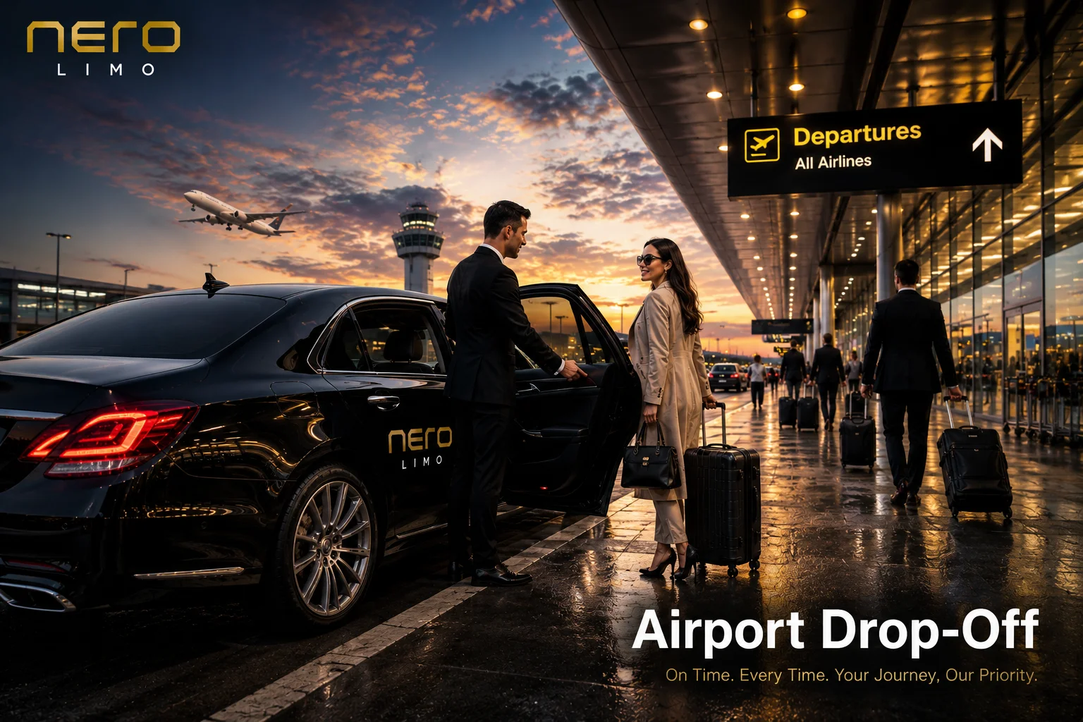 Nero Limo™ Airport Drop-Off
