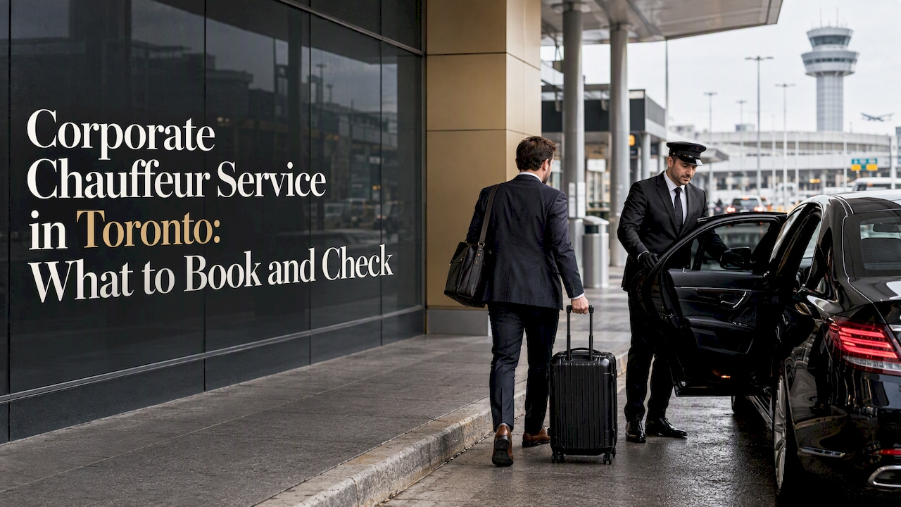 Nero Limo™ Chauffeur welcoming a traveller at Toronto airport